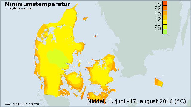 Minimumstemperatur i august frem til d. 17.